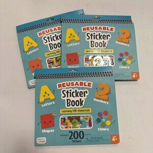 Chuckle & Roar Reusable Sticker Activity Book w/ 200 Premium Puffy Stickers 3pk